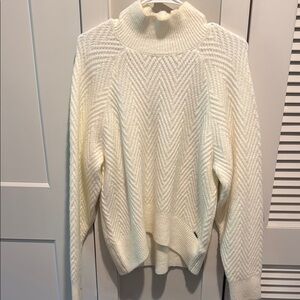 Abercrombie & Fitch Cream Turtleneck Sweater
